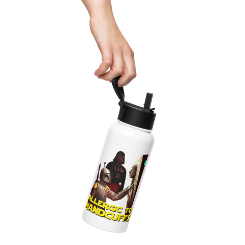 Frozen Assets Stainless Steel Straw Water Bottle (32 oz)