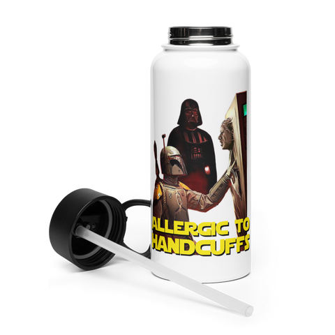 Frozen Assets Stainless Steel Straw Water Bottle (32 oz)