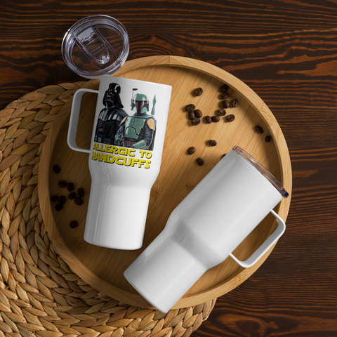 Allergic to Handcuffs Galactic Outlaws Travel Mug (25/40oz with Handle & Straw)
