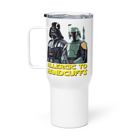 Allergic to Handcuffs Galactic Outlaws Travel Mug (25/40oz with Handle & Straw)