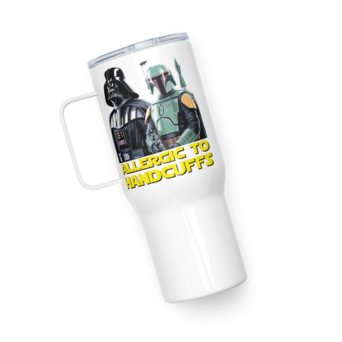 Allergic to Handcuffs Galactic Outlaws Travel Mug (25/40oz with Handle & Straw)