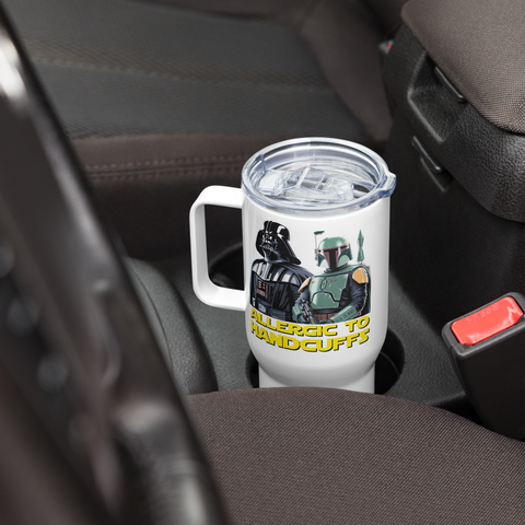 Allergic to Handcuffs Galactic Outlaws Travel Mug (25/40oz with Handle & Straw)