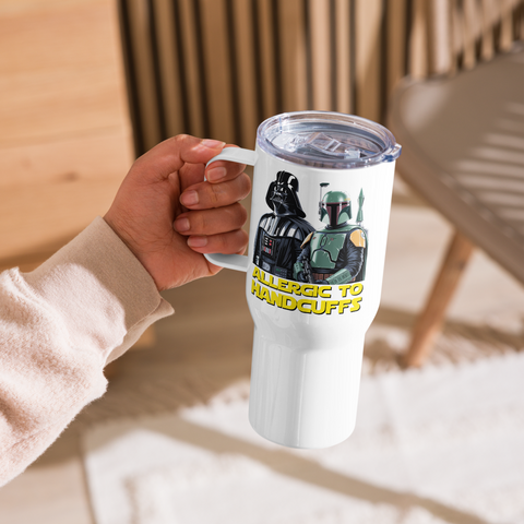 Allergic to Handcuffs Galactic Outlaws Travel Mug (25/40oz with Handle & Straw)