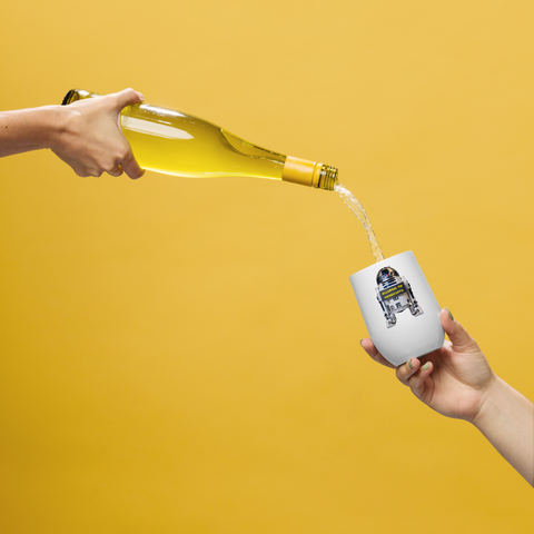 “Droid on Probation” Stainless Steel Wine Tumbler (12 oz)